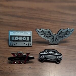 Set of Four Supernatural Themed Pins